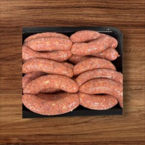 Different flavoured sausages