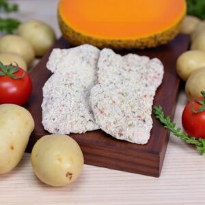 Garlicky and onion crumbed chicken