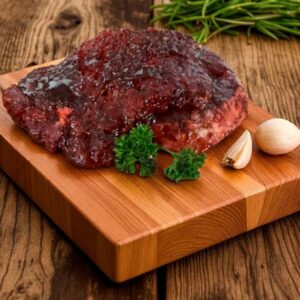 bbQ plum pork steak